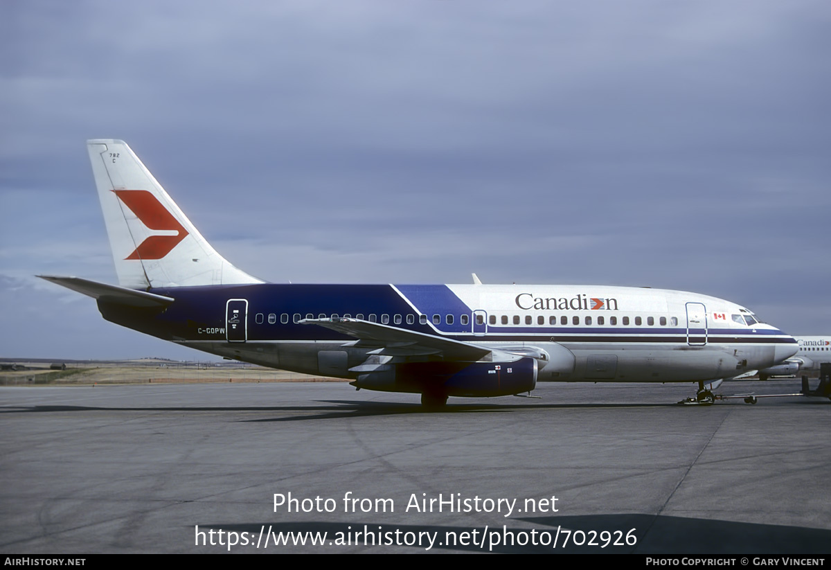 Aircraft Photo of C-GOPW | Boeing 737-275C/Adv | Canadian Airlines | AirHistory.net #702926