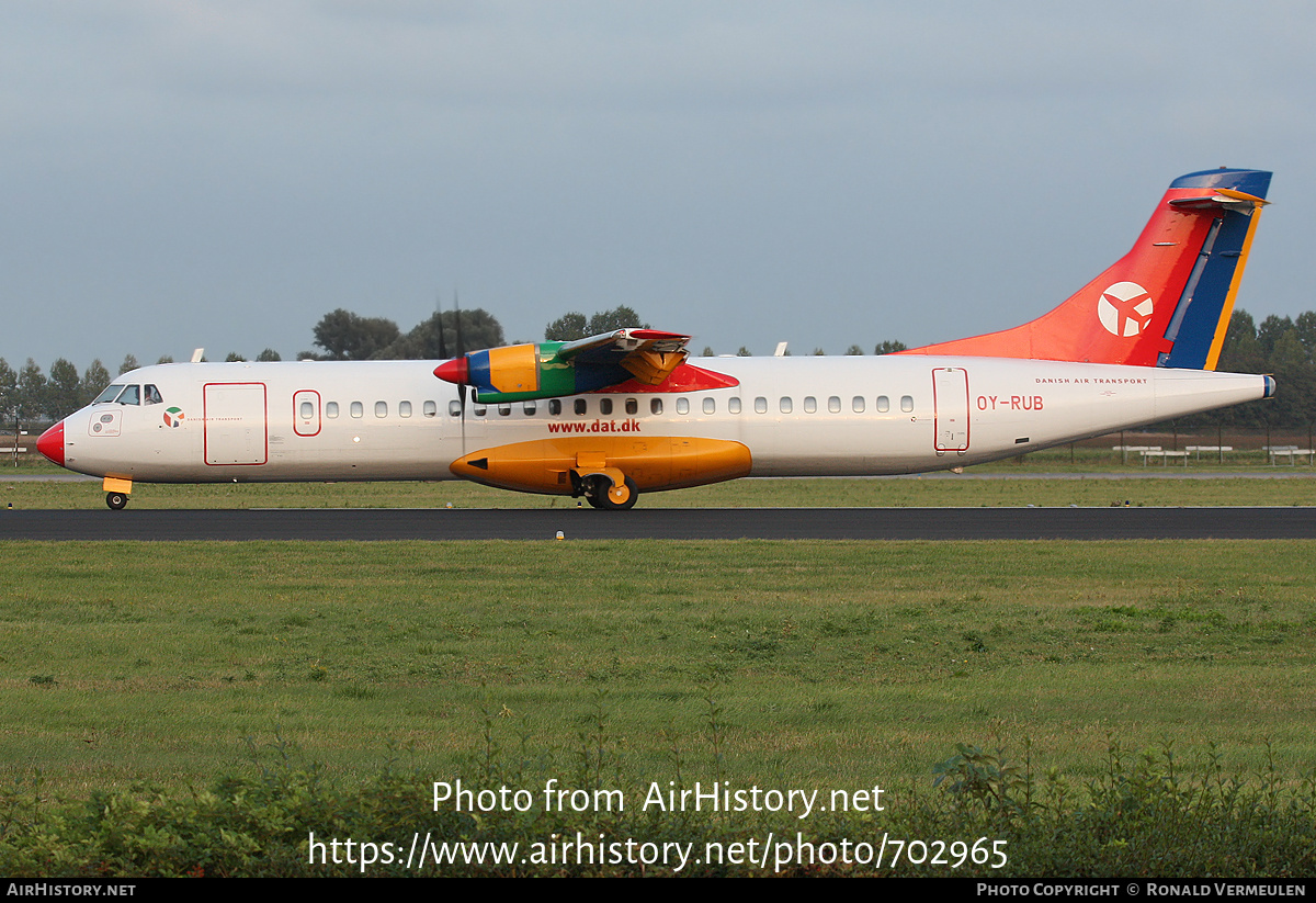 Aircraft Photo of OY-RUB | ATR ATR-72-202 | Danish Air Transport - DAT | AirHistory.net #702965