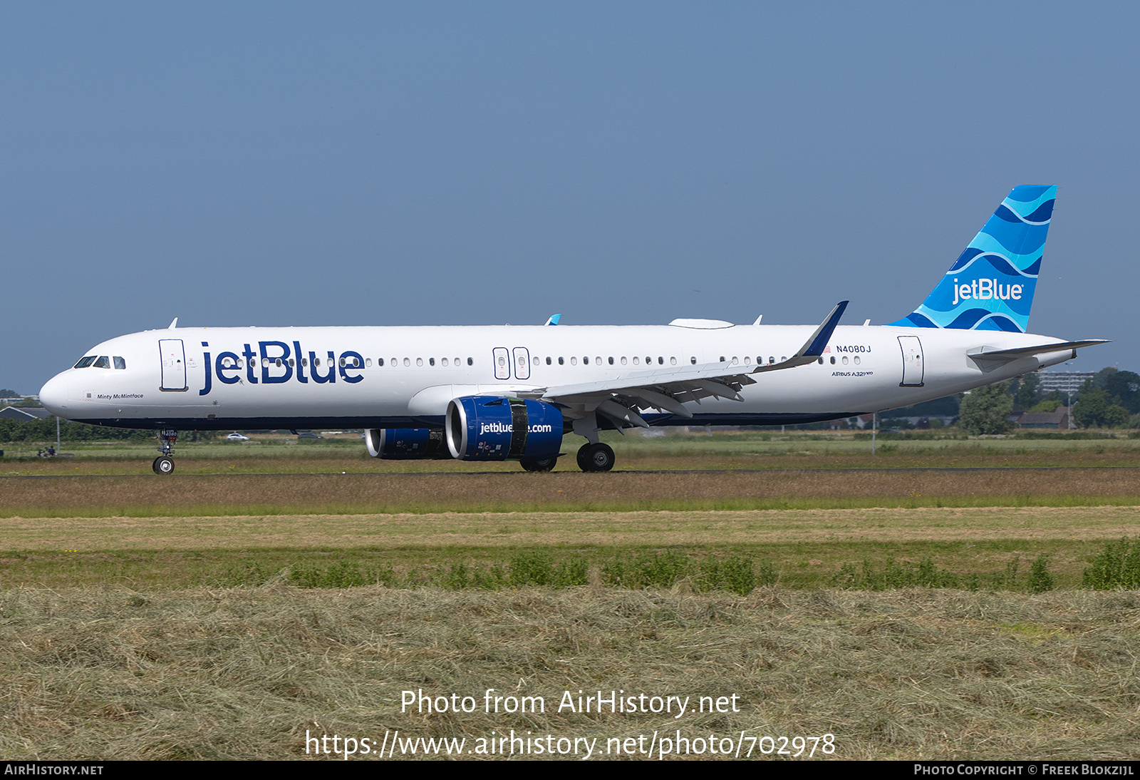 Aircraft Photo of N4080J | Airbus A321-271NX | JetBlue Airways | AirHistory.net #702978