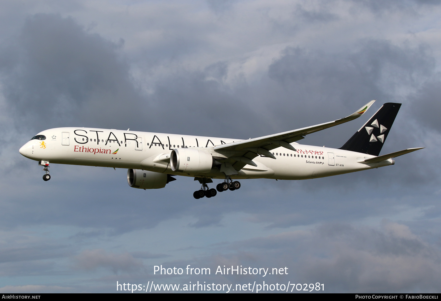 Aircraft Photo of ET-AYN | Airbus A350-941 | Ethiopian Airlines | AirHistory.net #702981