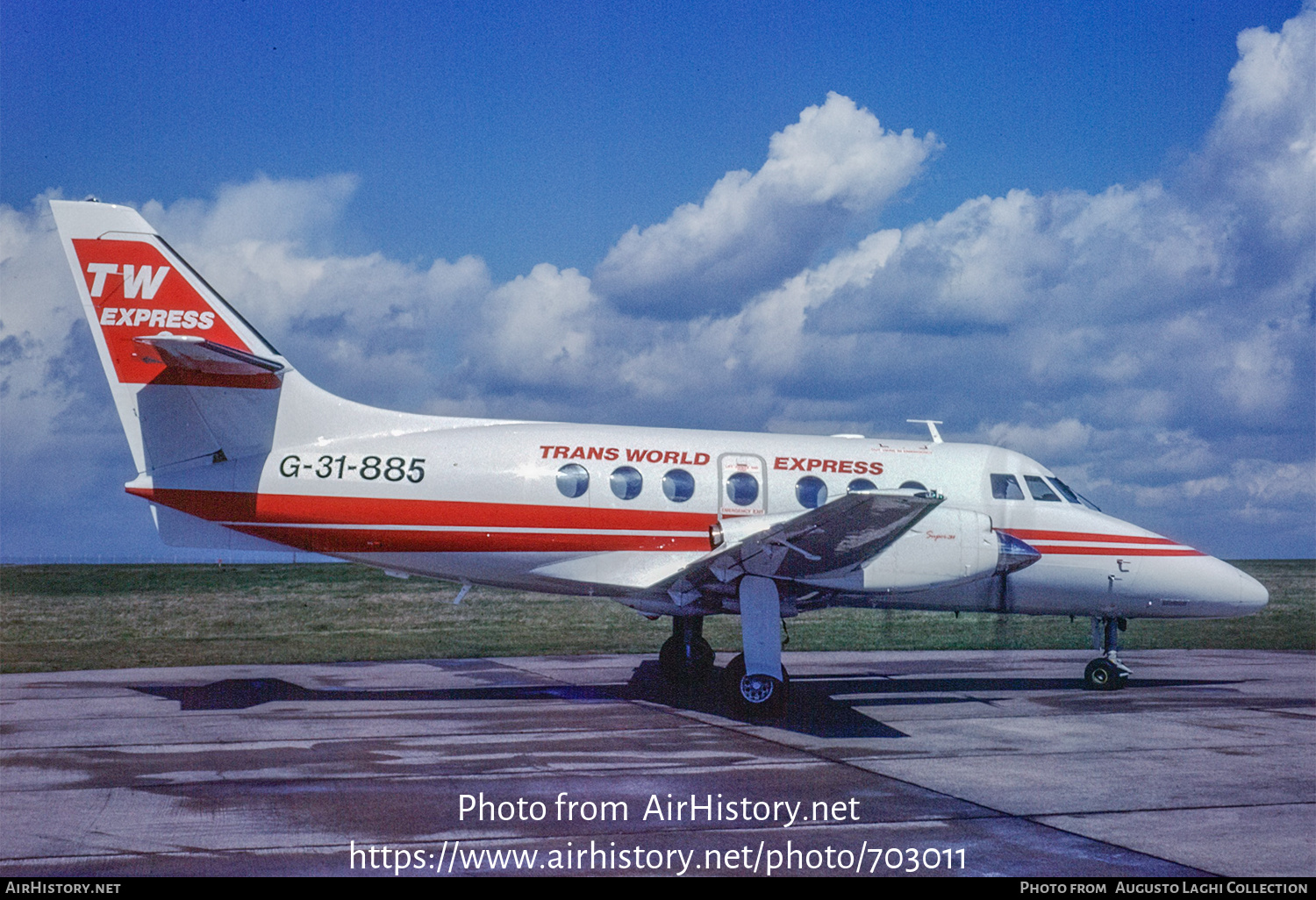 Aircraft Photo of G-31-885 | British Aerospace BAe-3201 Jetstream Super 31 | TW Express - Trans World Express | AirHistory.net #703011