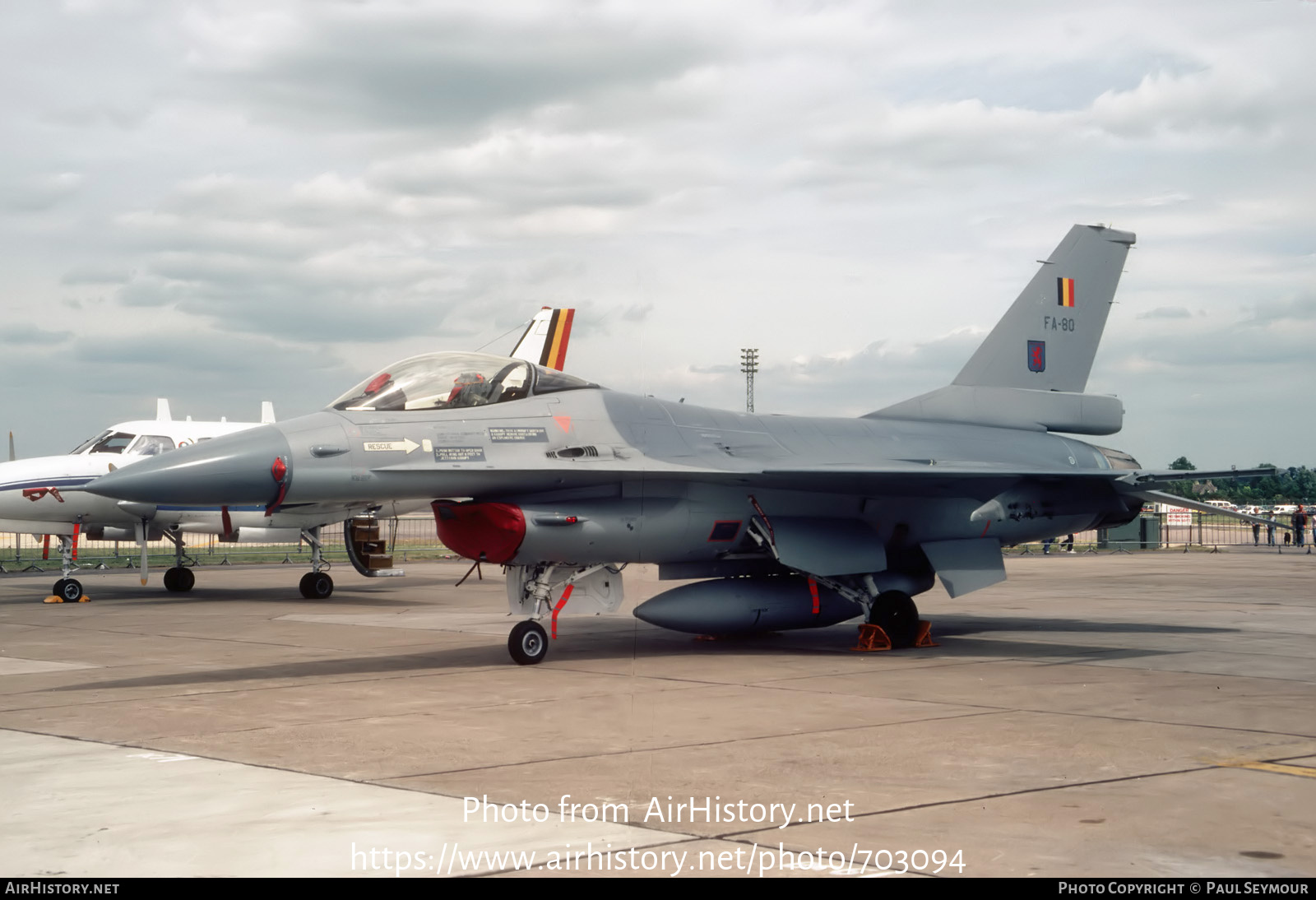 Aircraft Photo of FA-80 | General Dynamics F-16A Fighting Falcon | Belgium - Air Force | AirHistory.net #703094