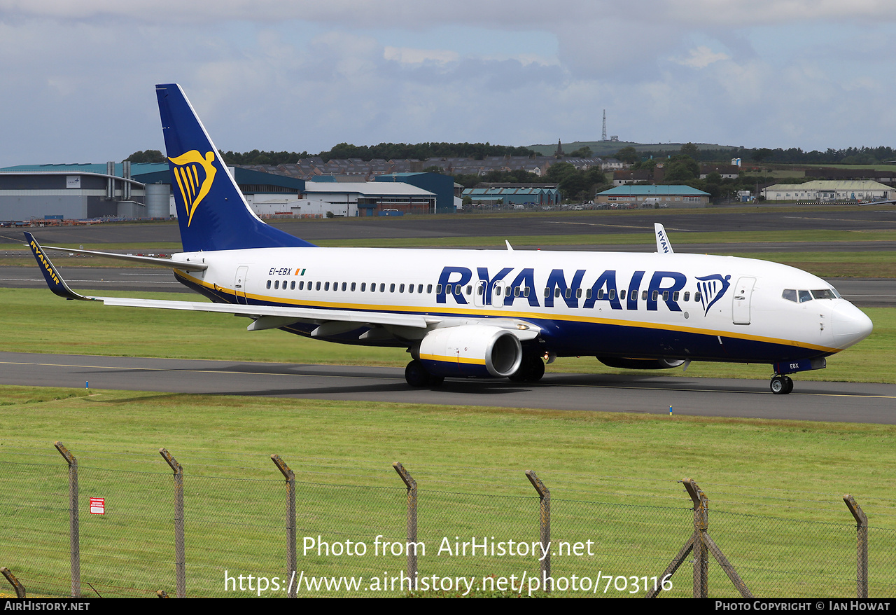 Aircraft Photo of EI-EBX | Boeing 737-8AS | Ryanair | AirHistory.net #703116