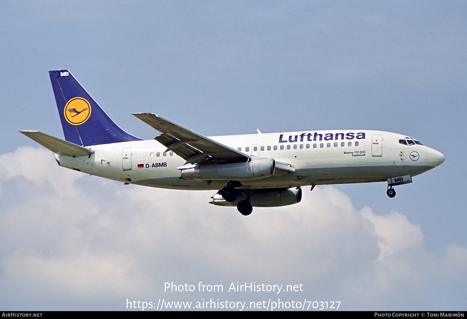 Aircraft Photo of D-ABMB | Boeing 737-230/Adv | Lufthansa | AirHistory.net #703127