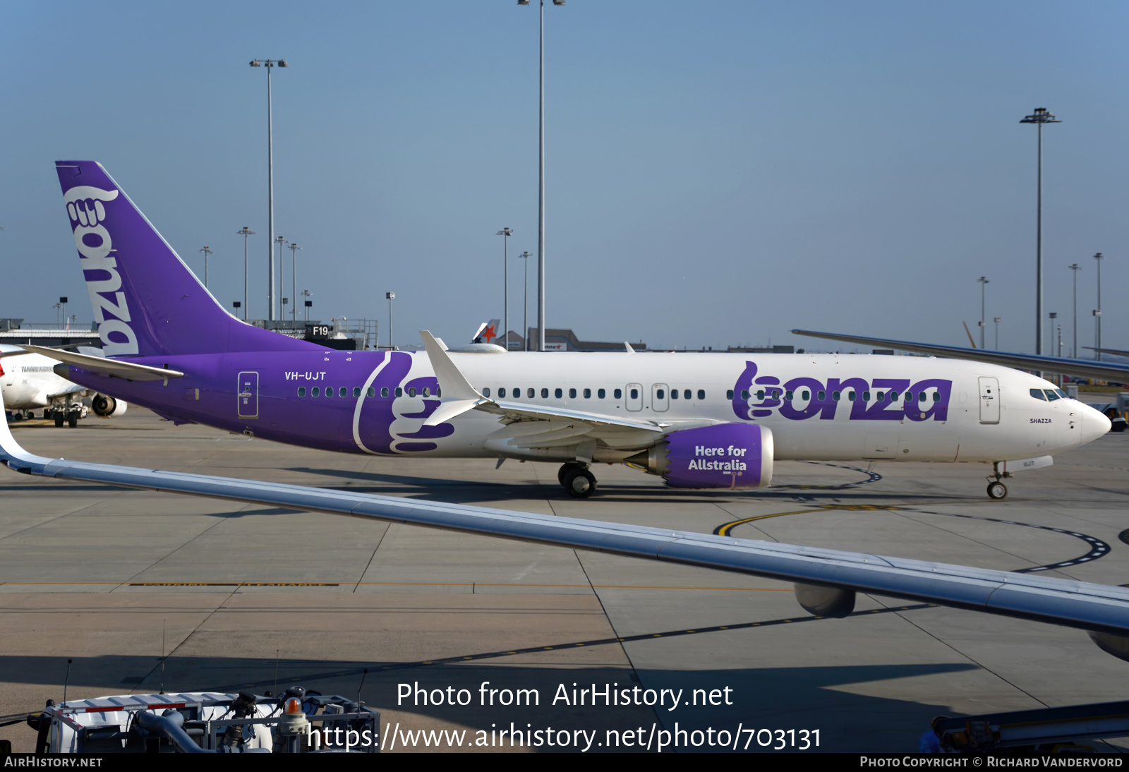 Aircraft Photo of VH-UJT | Boeing 737-8 Max 8 | Bonza Aviation | AirHistory.net #703131