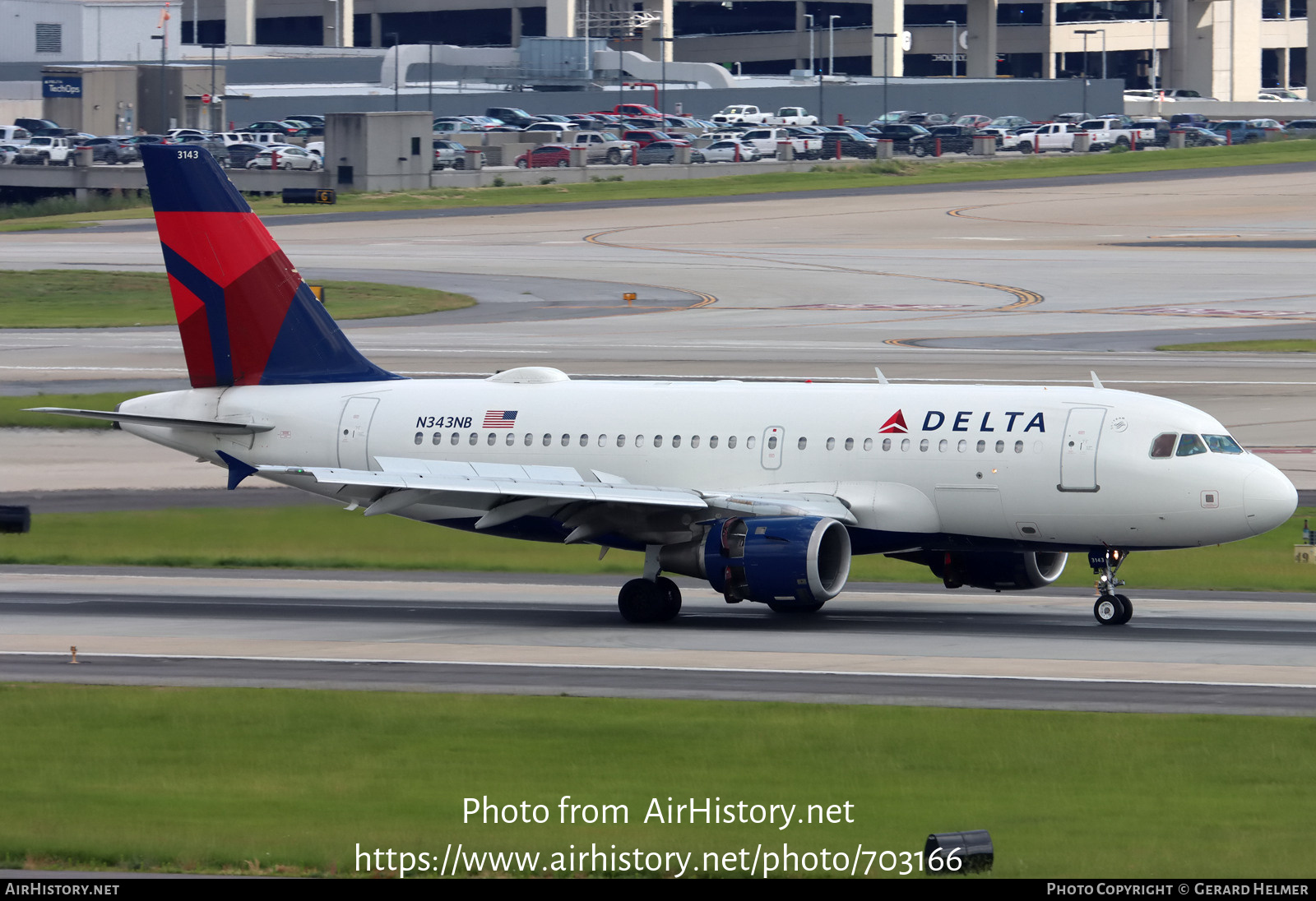 Aircraft Photo of N343NB | Airbus A319-114 | Delta Air Lines | AirHistory.net #703166