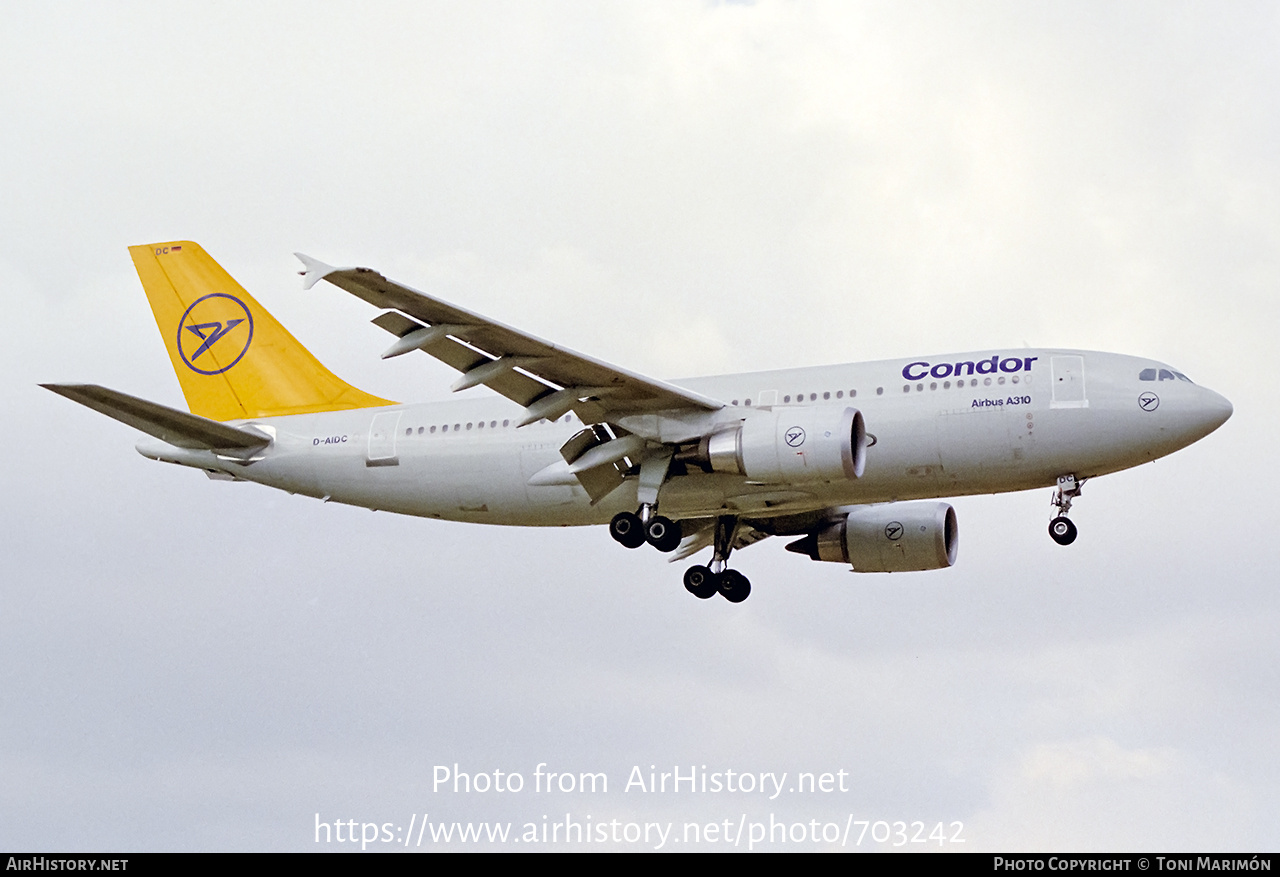 Aircraft Photo of D-AIDC | Airbus A310-304 | Condor Flugdienst | AirHistory.net #703242