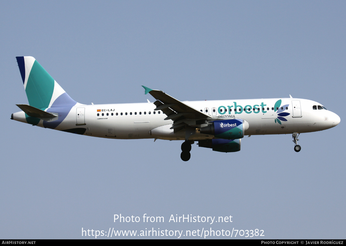 Aircraft Photo of EC-LAJ | Airbus A320-214 | Orbest Orizonia Airlines | AirHistory.net #703382