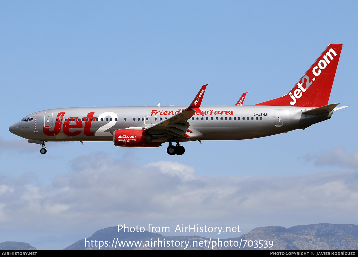 Aircraft Photo of G-JZHJ | Boeing 737-8MG | Jet2 | AirHistory.net #703539