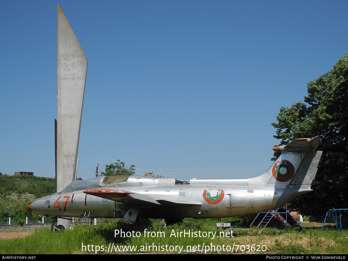 Aircraft Photo of 47 | Aero L-29 Delfin | Bulgaria - Air Force | AirHistory.net #703620