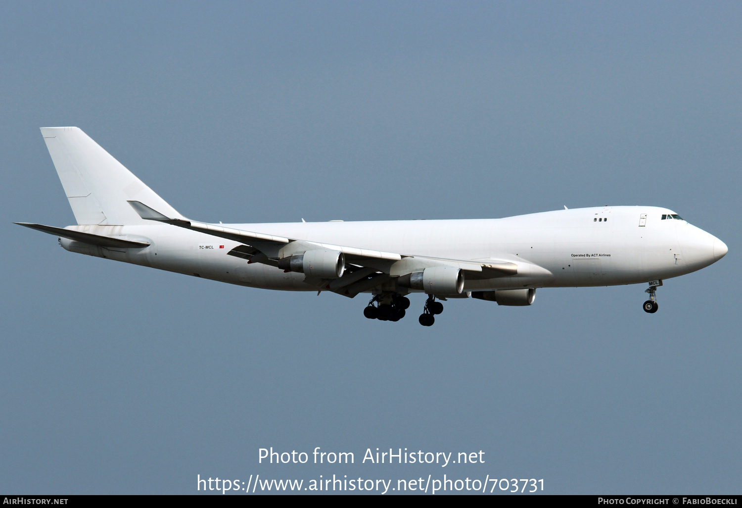 Aircraft Photo of TC-MCL | Boeing 747-412F | ACT Airlines | AirHistory.net #703731