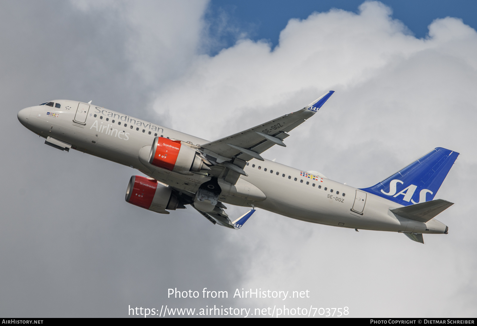 Aircraft Photo of SE-DOZ | Airbus A320-251N | Scandinavian Airlines - SAS | AirHistory.net #703758