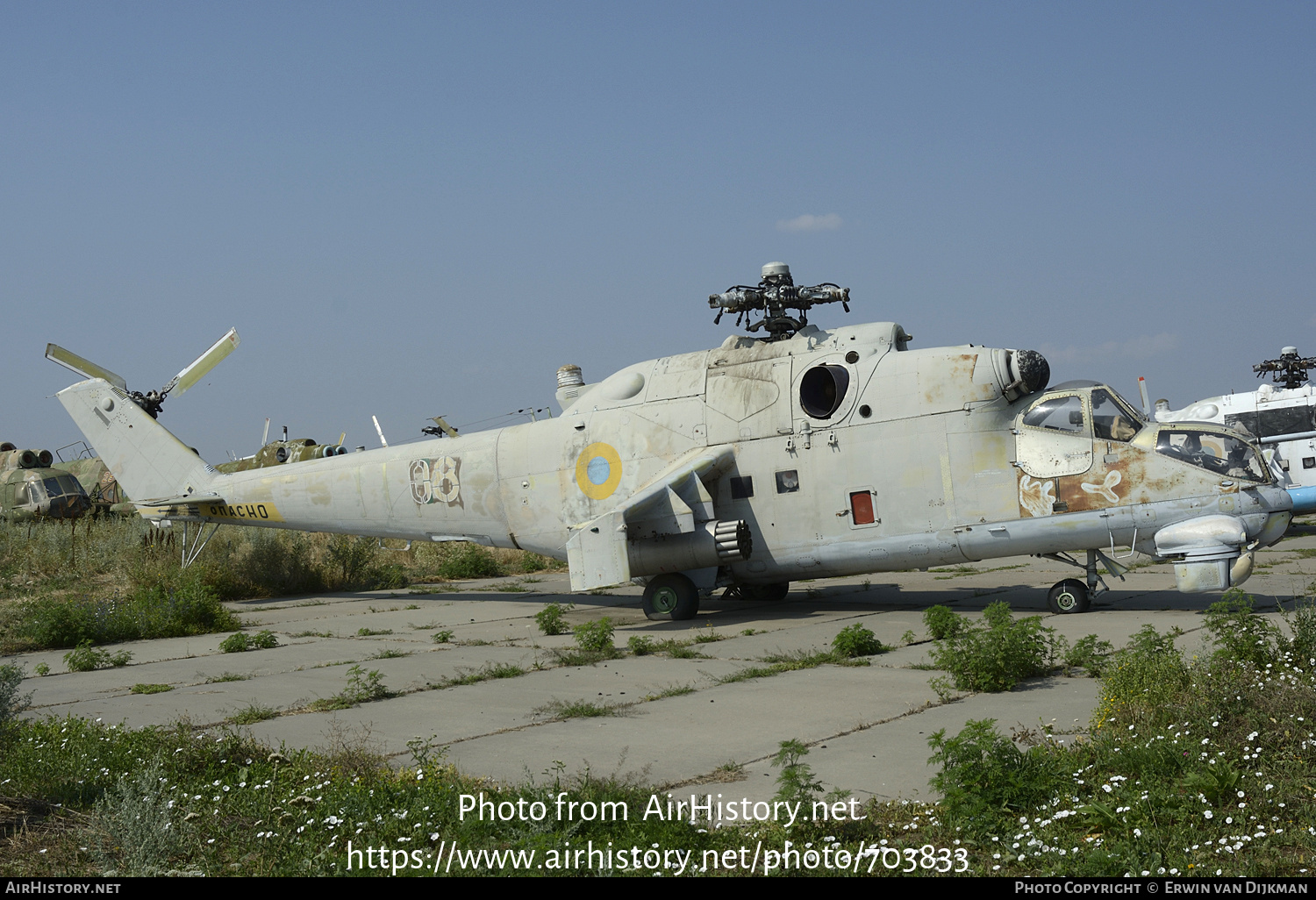 Aircraft Photo of 08 yellow | Mil Mi-24K | Ukraine - Army | AirHistory.net #703833