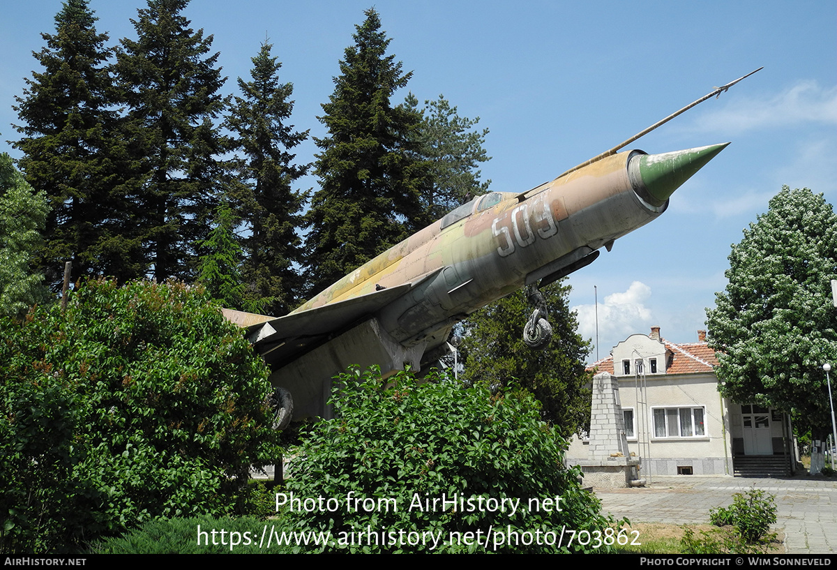 Aircraft Photo of 509 | Mikoyan-Gurevich MiG-21BIS Lazur | Bulgaria - Air Force | AirHistory.net #703862