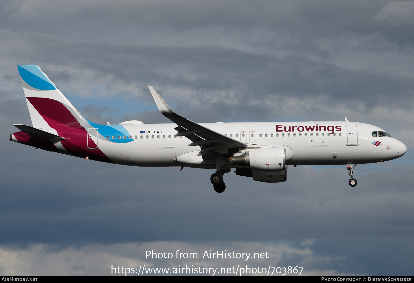 Aircraft Photo of 9H-EWC | Airbus A320-214 | Eurowings | AirHistory.net #703867