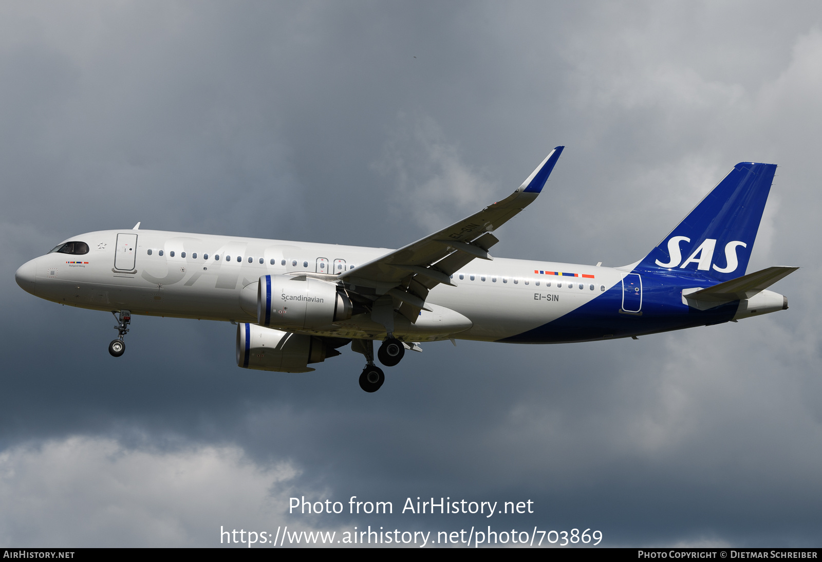 Aircraft Photo of EI-SIN | Airbus A320-251N | Scandinavian Airlines - SAS | AirHistory.net #703869
