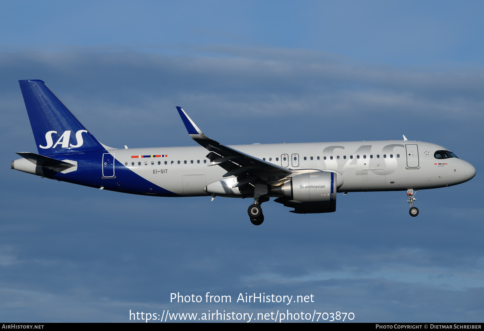 Aircraft Photo of EI-SIT | Airbus A320-251N | Scandinavian Airlines - SAS | AirHistory.net #703870