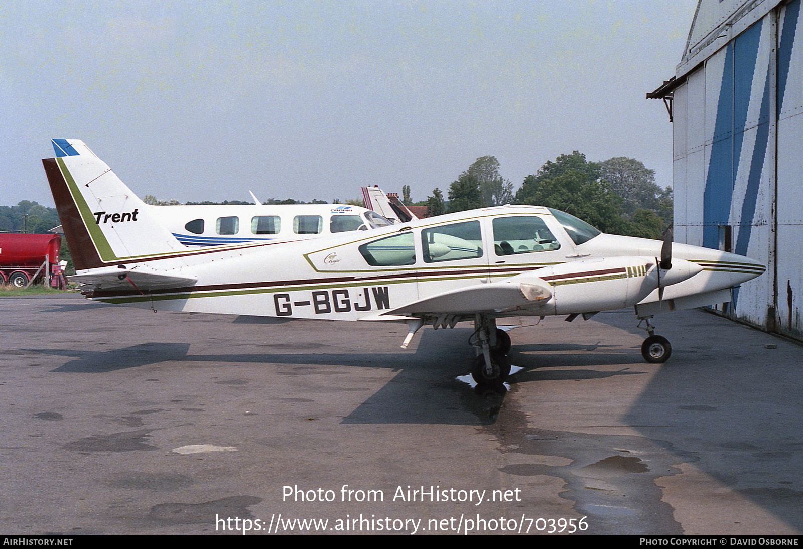 Aircraft Photo of G-BGJW | Gulfstream American GA-7 Cougar | Trent Air Services | AirHistory.net #703956