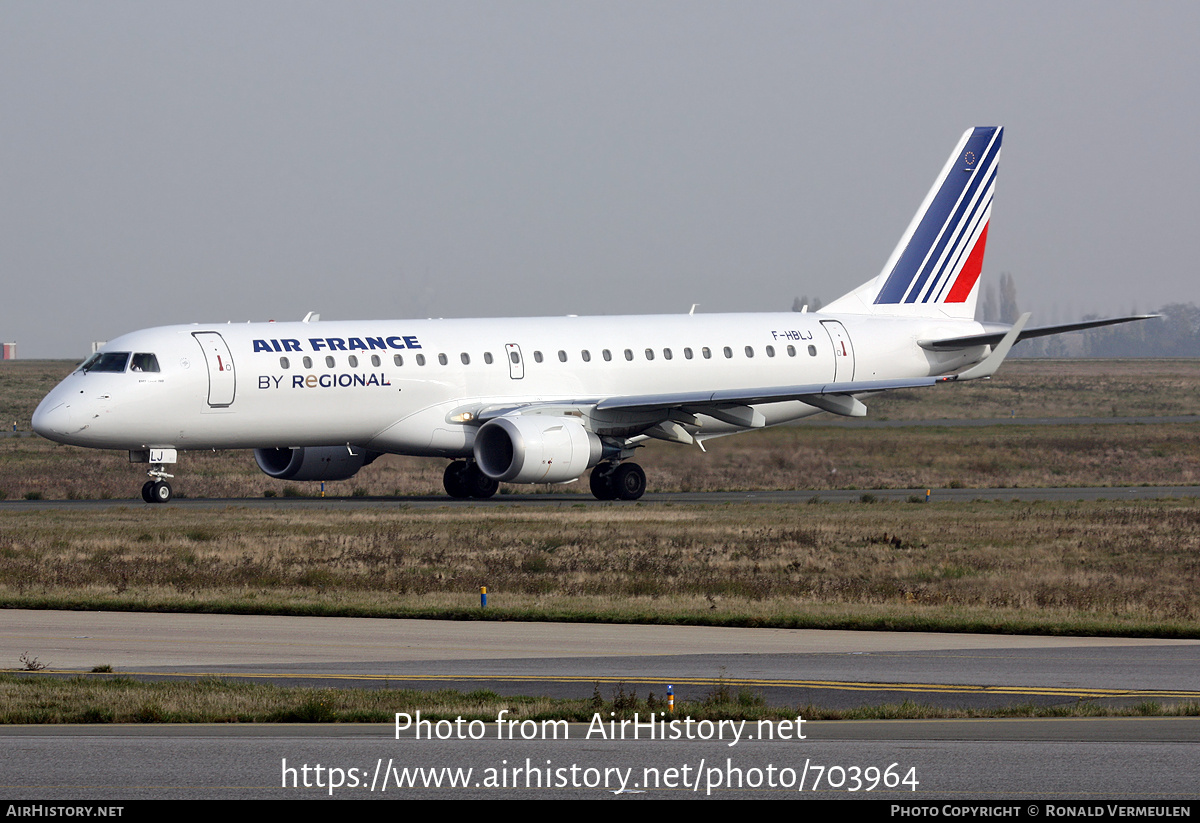 Aircraft Photo of F-HBLJ | Embraer 190LR (ERJ-190-100LR) | Air France | AirHistory.net #703964