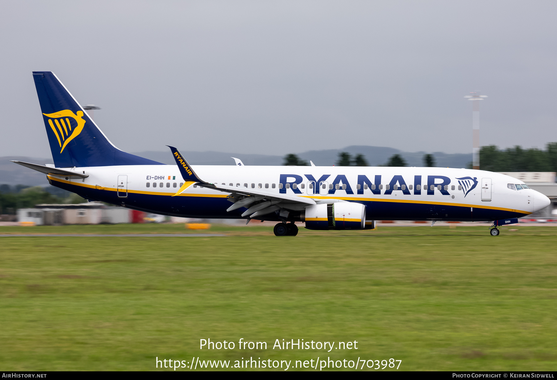 Aircraft Photo of EI-DHH | Boeing 737-8AS | Ryanair | AirHistory.net #703987