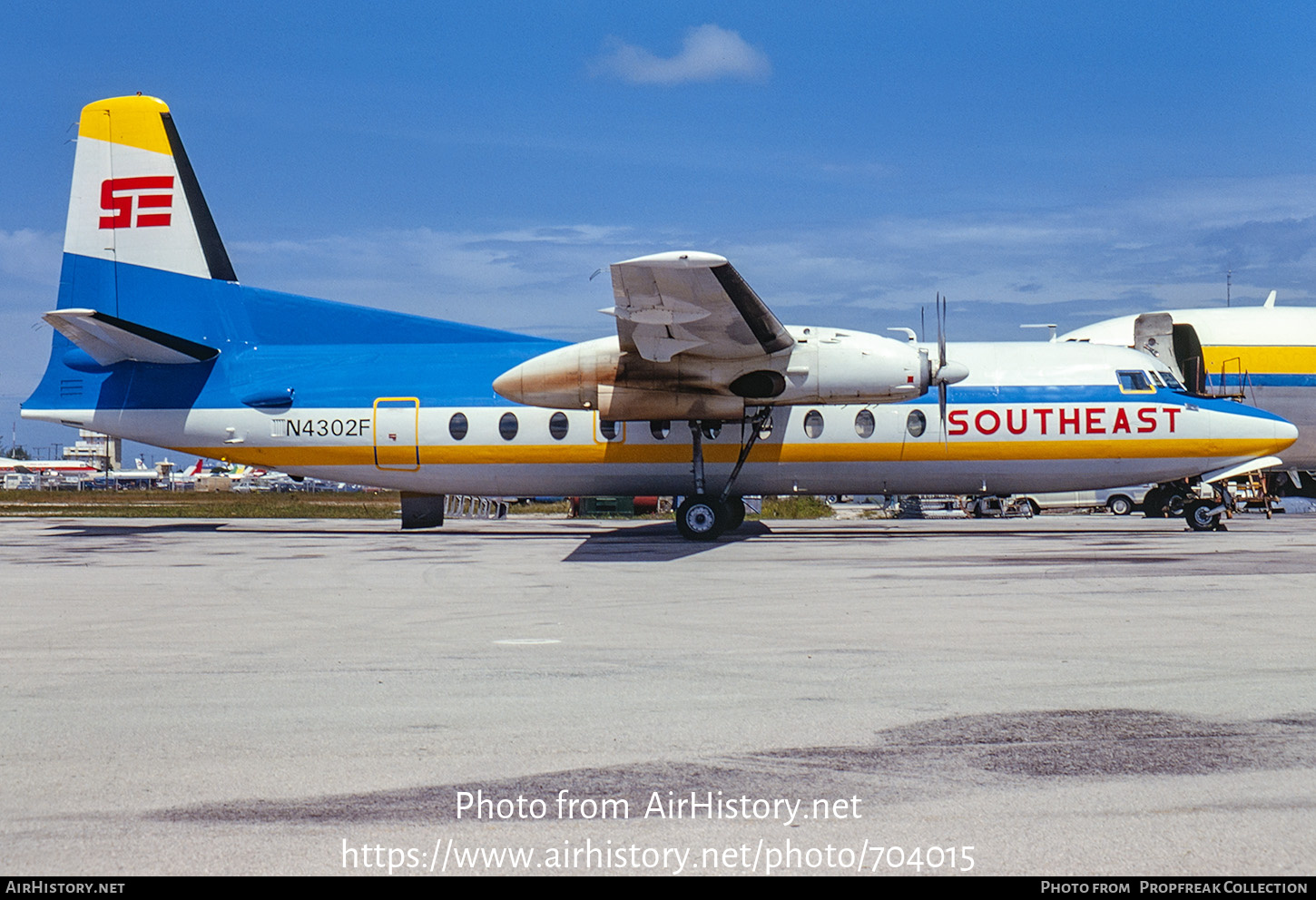 Aircraft Photo of N4302F | Fairchild F-27 | Southeast Airlines | AirHistory.net #704015