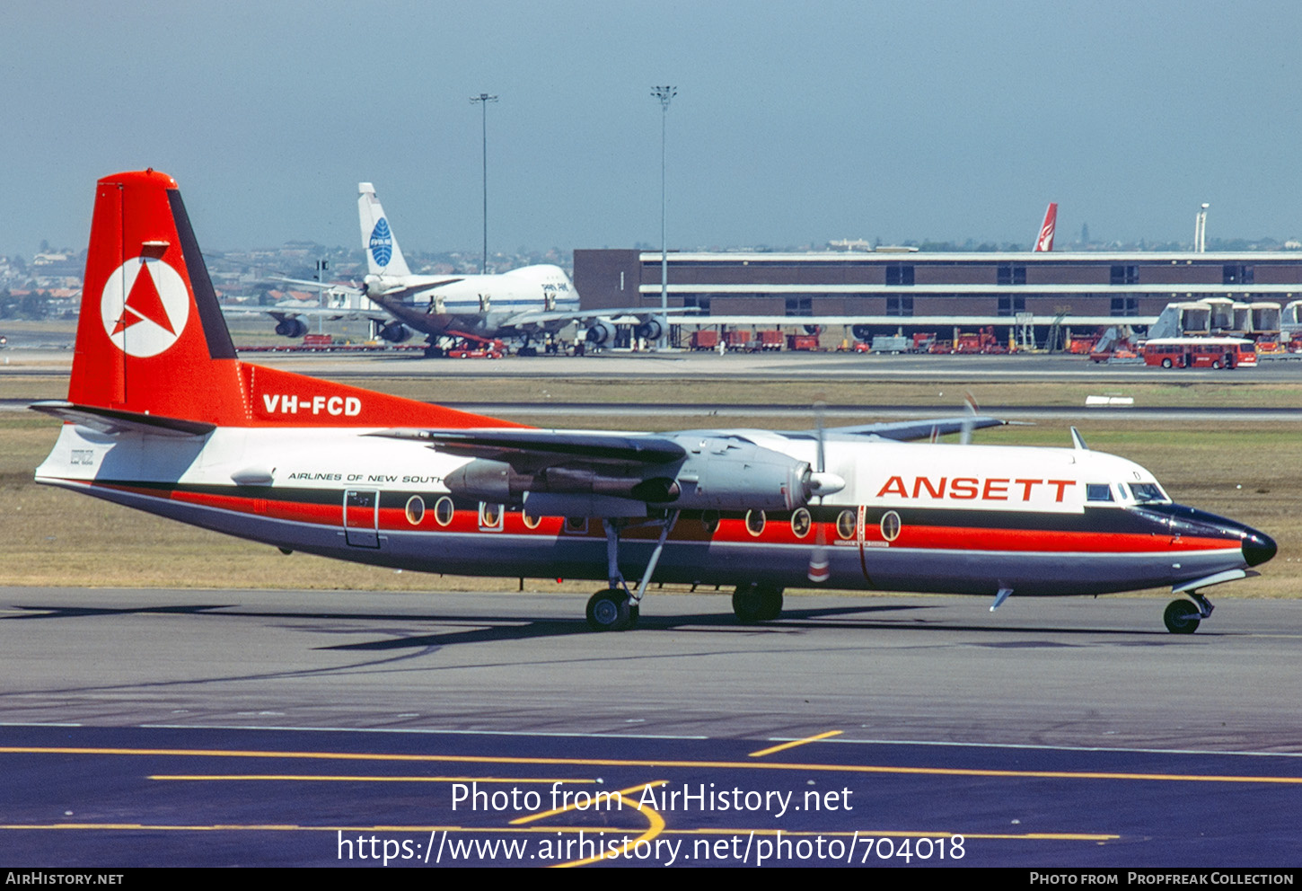 Aircraft Photo of VH-FCD | Fokker F27-500F Friendship | Ansett Airlines of New South Wales | AirHistory.net #704018