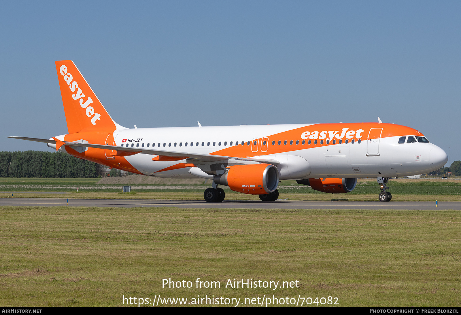 Aircraft Photo of HB-JZY | Airbus A320-214 | EasyJet | AirHistory.net #704082