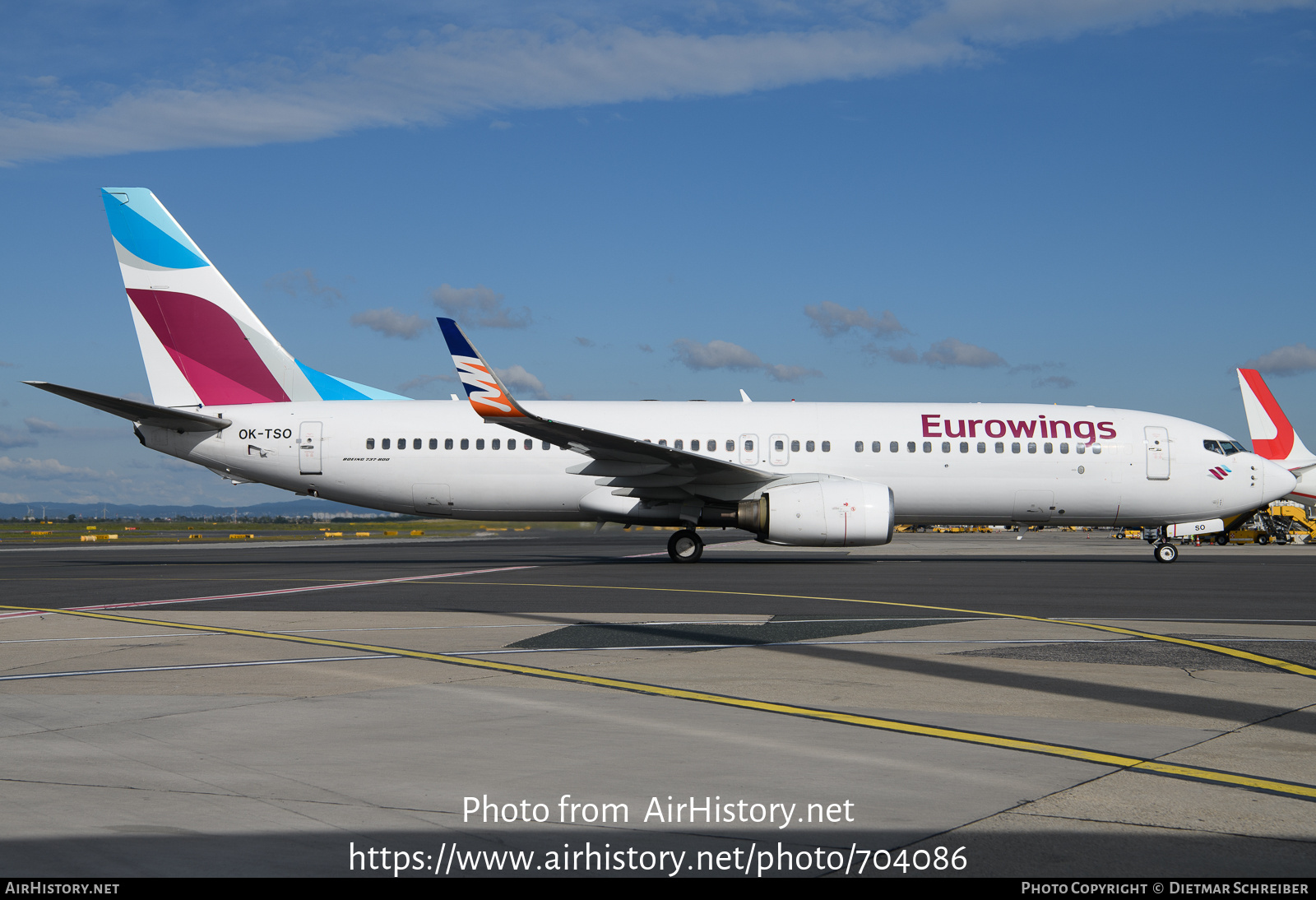 Aircraft Photo of OK-TSO | Boeing 737-8GQ | Eurowings | AirHistory.net #704086