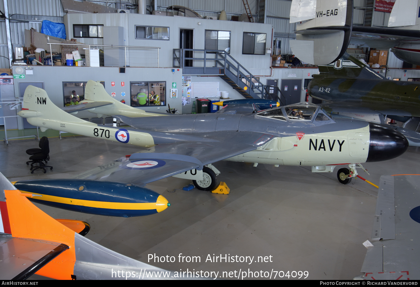 Aircraft Photo of WZ895 | De Havilland D.H. 112 Sea Venom FAW53 | Australia - Navy | AirHistory.net #704099