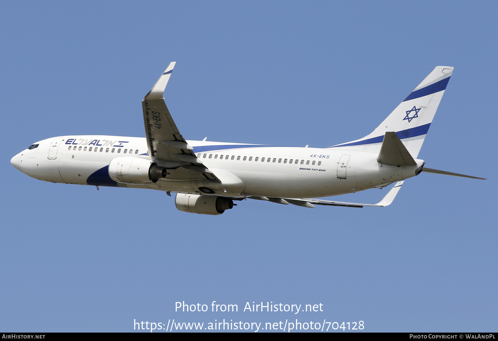 Aircraft Photo of 4X-EKS | Boeing 737-8HX | El Al Israel Airlines | AirHistory.net #704128