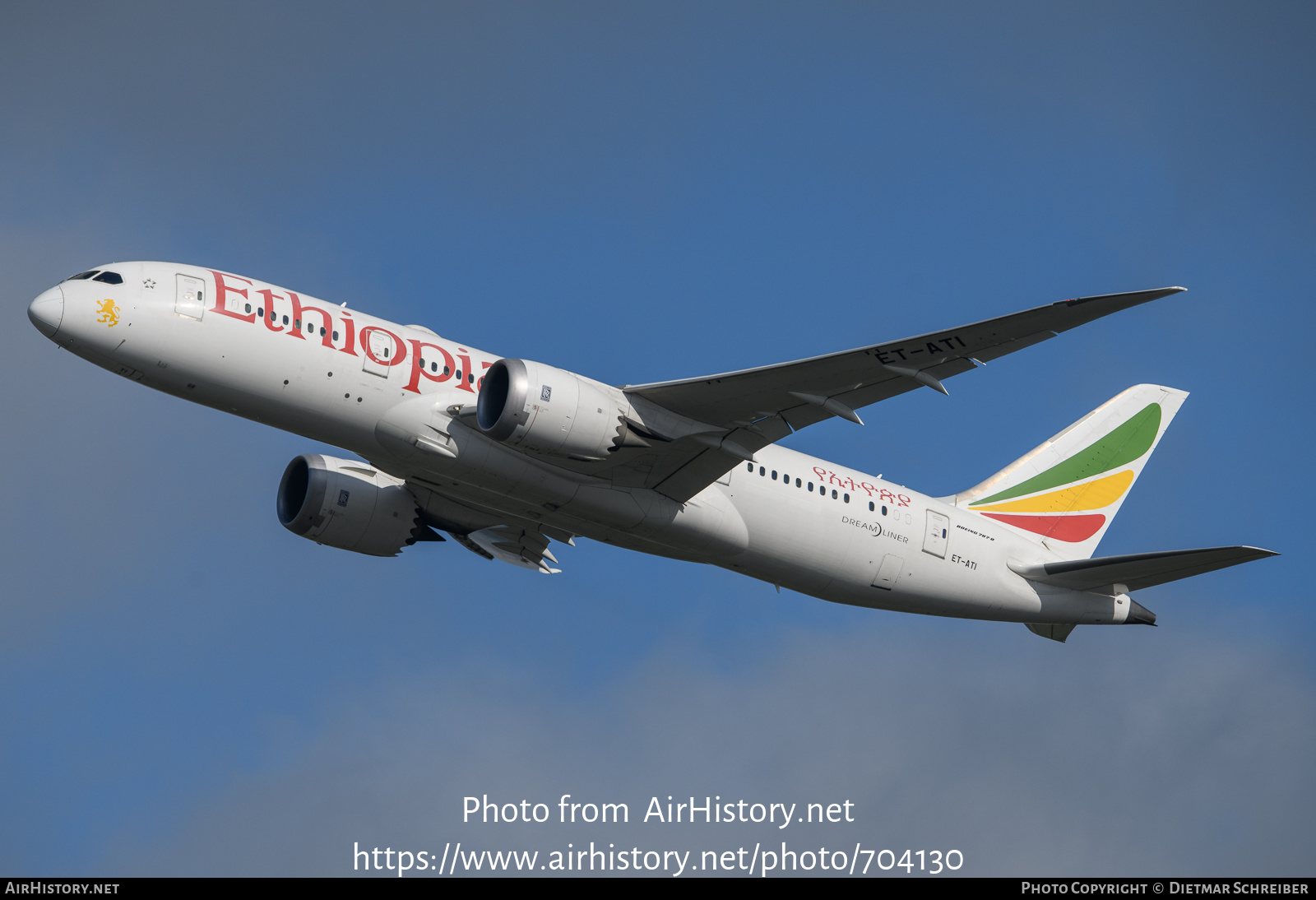 Aircraft Photo of ET-ATI | Boeing 787-8 Dreamliner | Ethiopian Airlines | AirHistory.net #704130