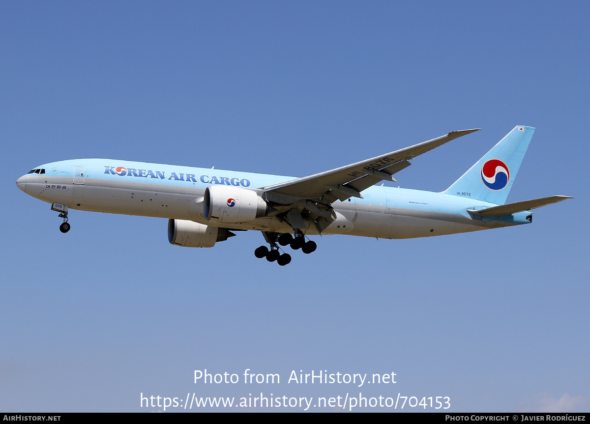 Aircraft Photo of HL8076 | Boeing 777-F | Korean Air Cargo | AirHistory.net #704153