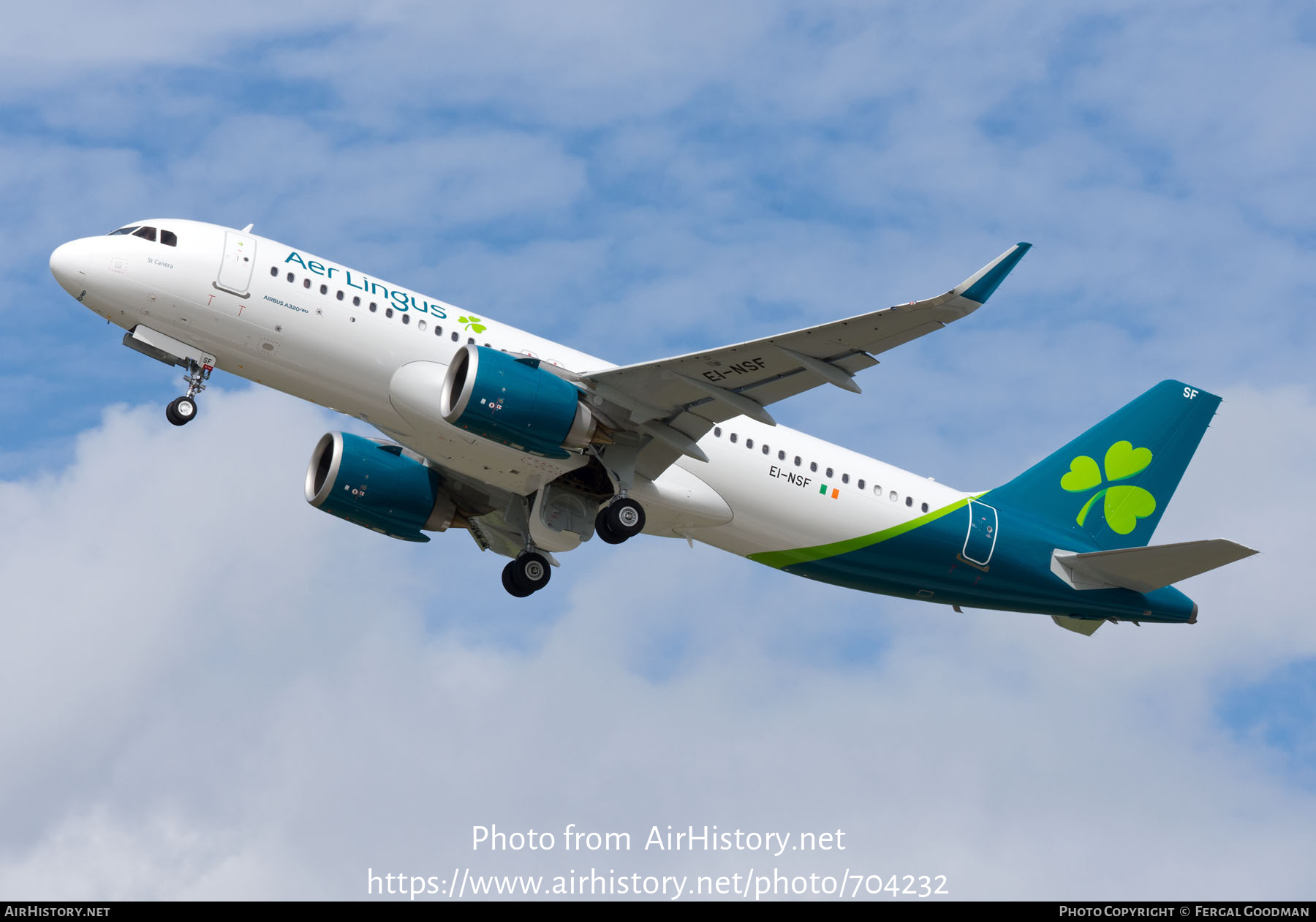 Aircraft Photo of EI-NSF | Airbus A320-251N | Aer Lingus | AirHistory.net #704232