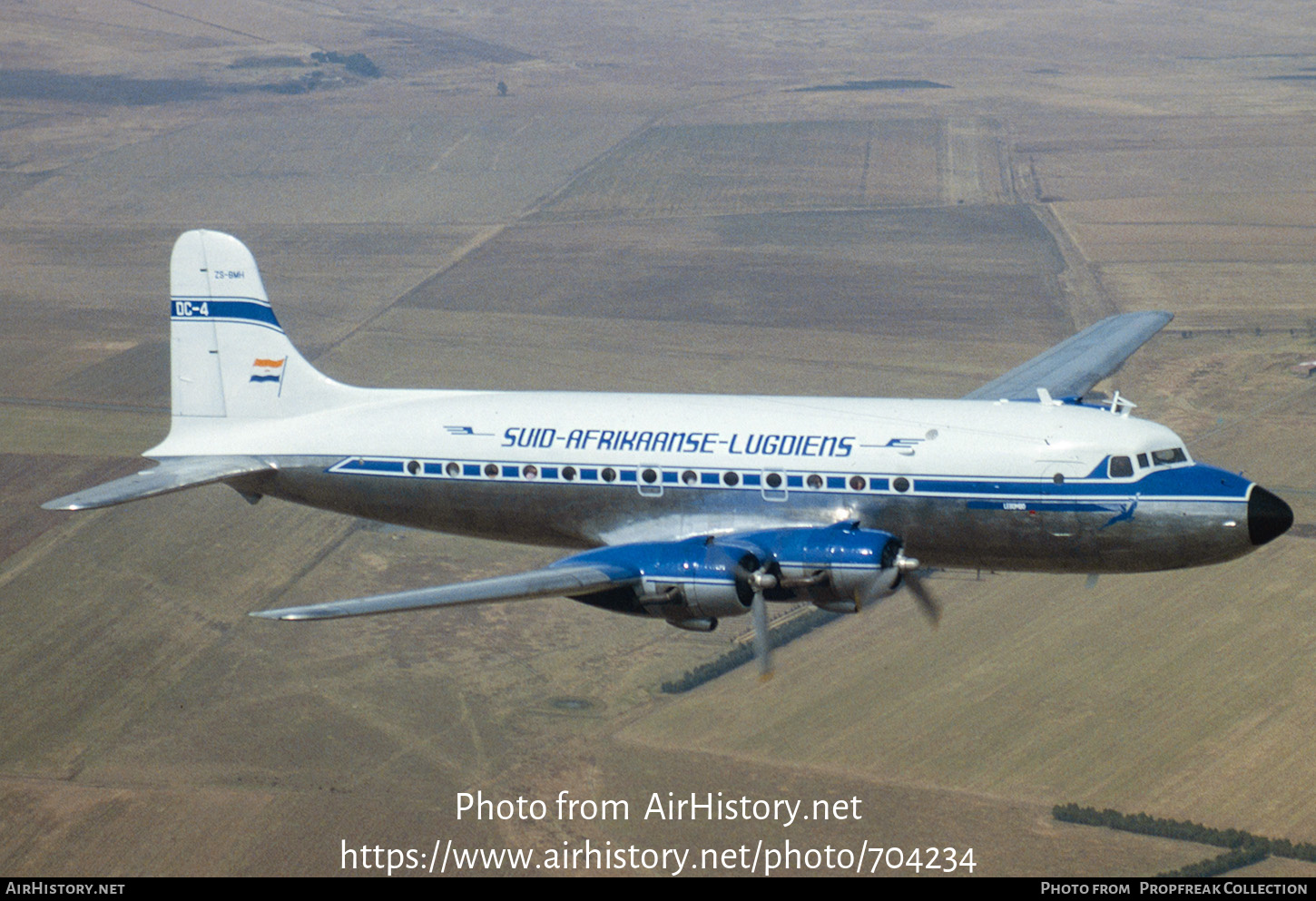 Aircraft Photo of ZS-BMH | Douglas DC-4-1009 | South African Airways - Suid-Afrikaanse Lugdiens | AirHistory.net #704234