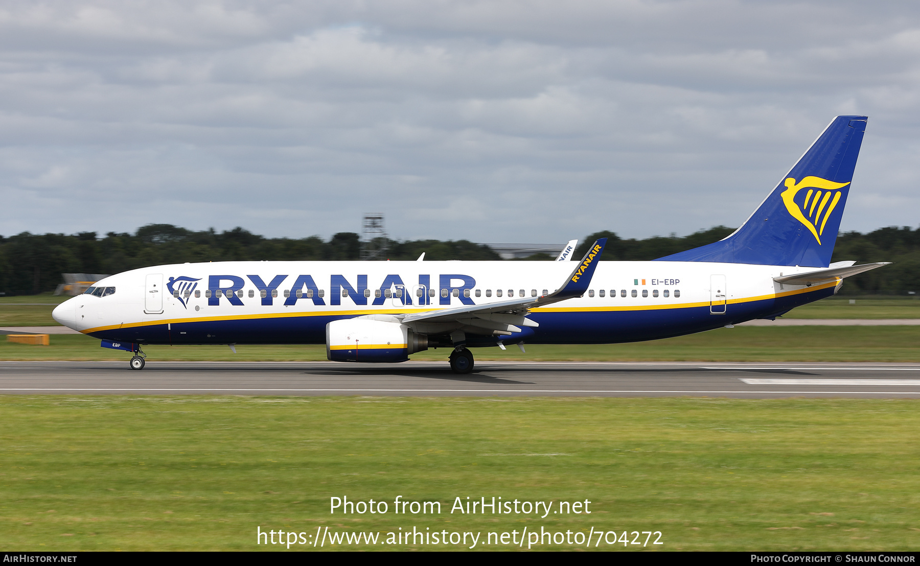 Aircraft Photo of EI-EBP | Boeing 737-8AS | Ryanair | AirHistory.net #704272