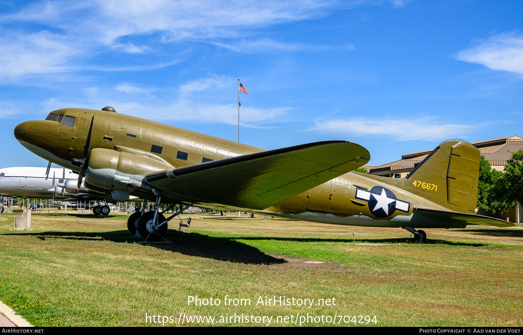 Aircraft Photo of 44-76671 | Douglas C-47D Skytrain | USA - Air Force | AirHistory.net #704294