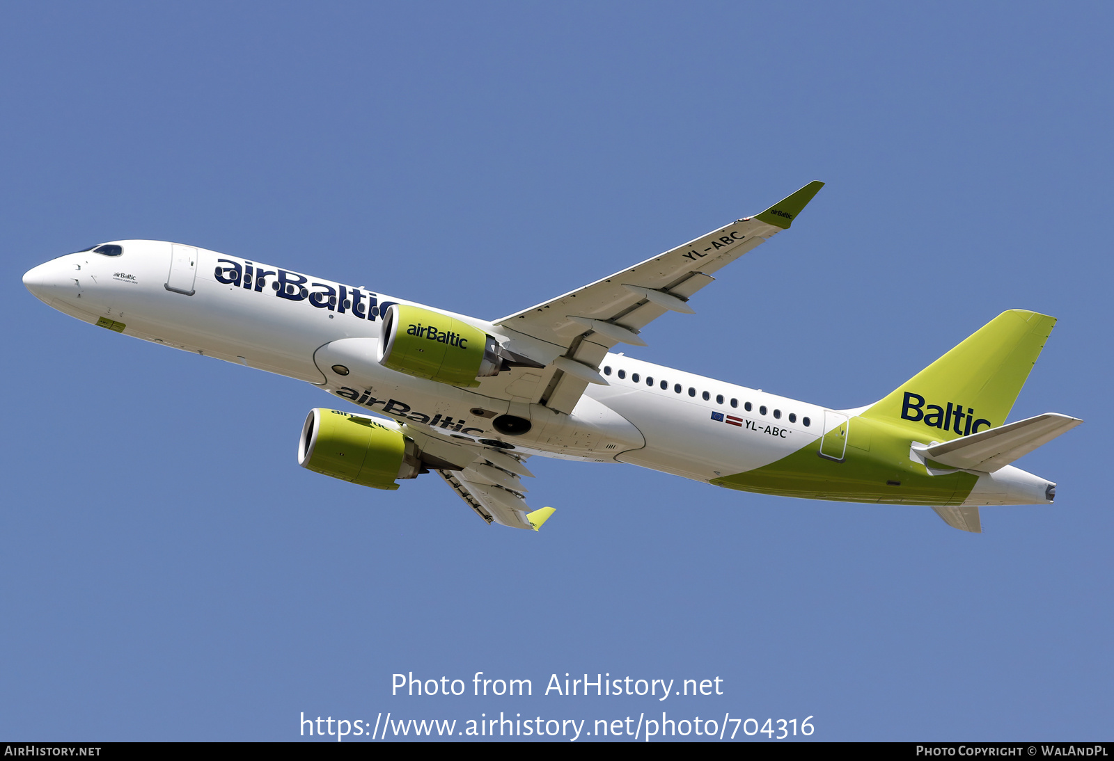 Aircraft Photo of YL-ABC | Airbus A220-371 (BD-500-1A11) | AirBaltic | AirHistory.net #704316