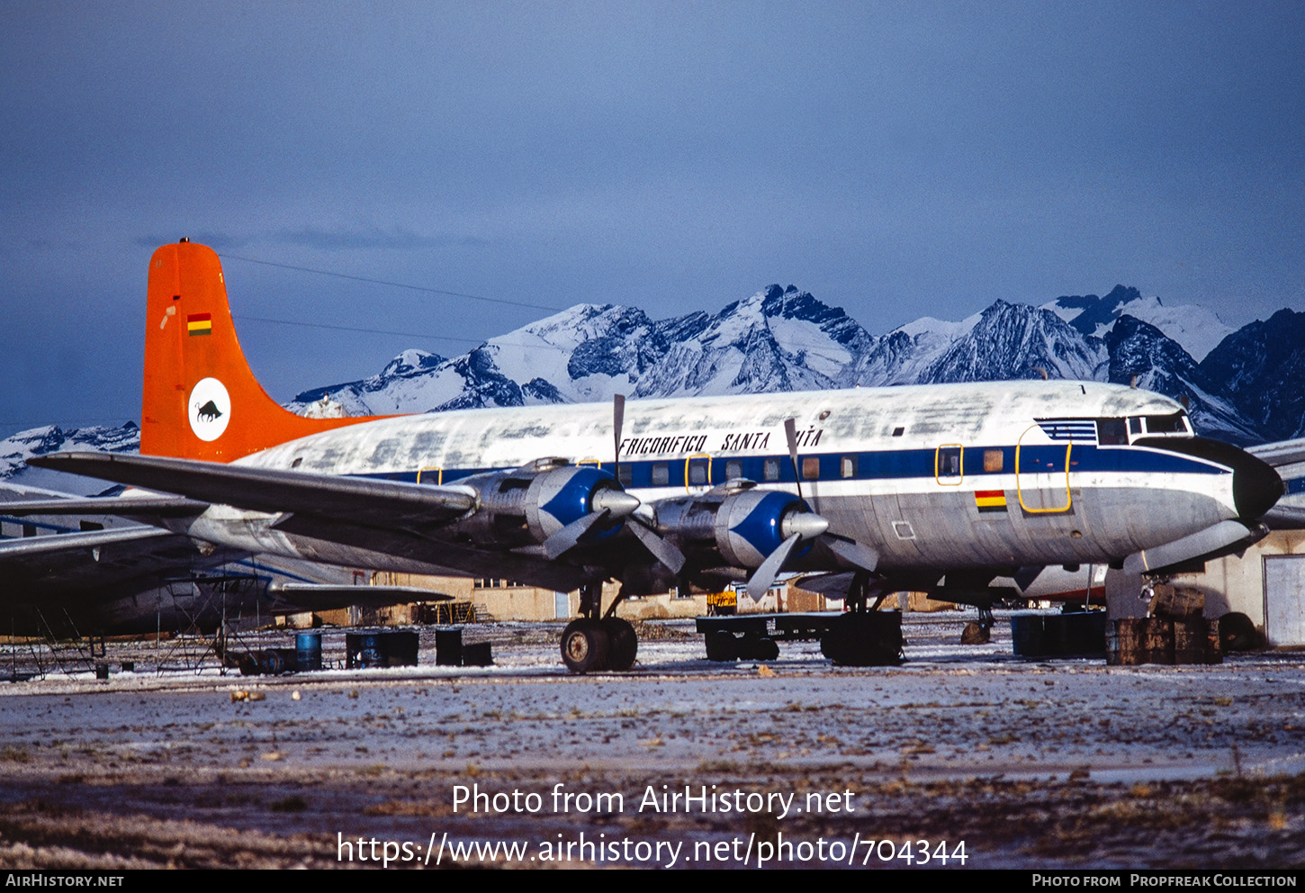 Aircraft Photo of CP-1953 | Douglas DC-6B | Frigorífico Santa Rita | AirHistory.net #704344