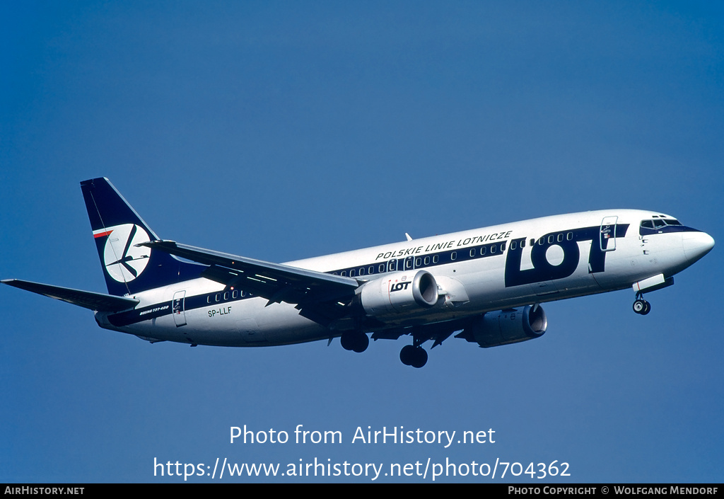 Aircraft Photo of SP-LLF | Boeing 737-45D | LOT Polish Airlines - Polskie Linie Lotnicze | AirHistory.net #704362