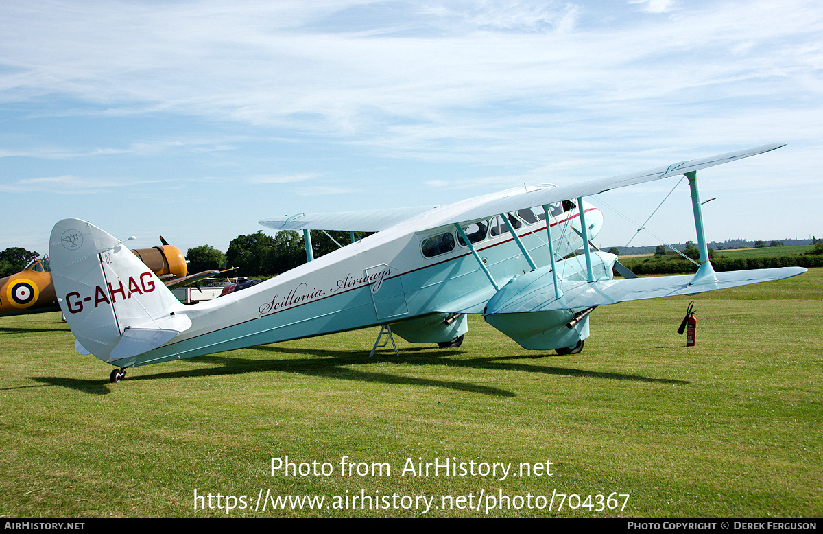 Aircraft Photo of G-AHAG | De Havilland D.H. 89A Dragon Rapide | Scillonia Airways | AirHistory.net #704367