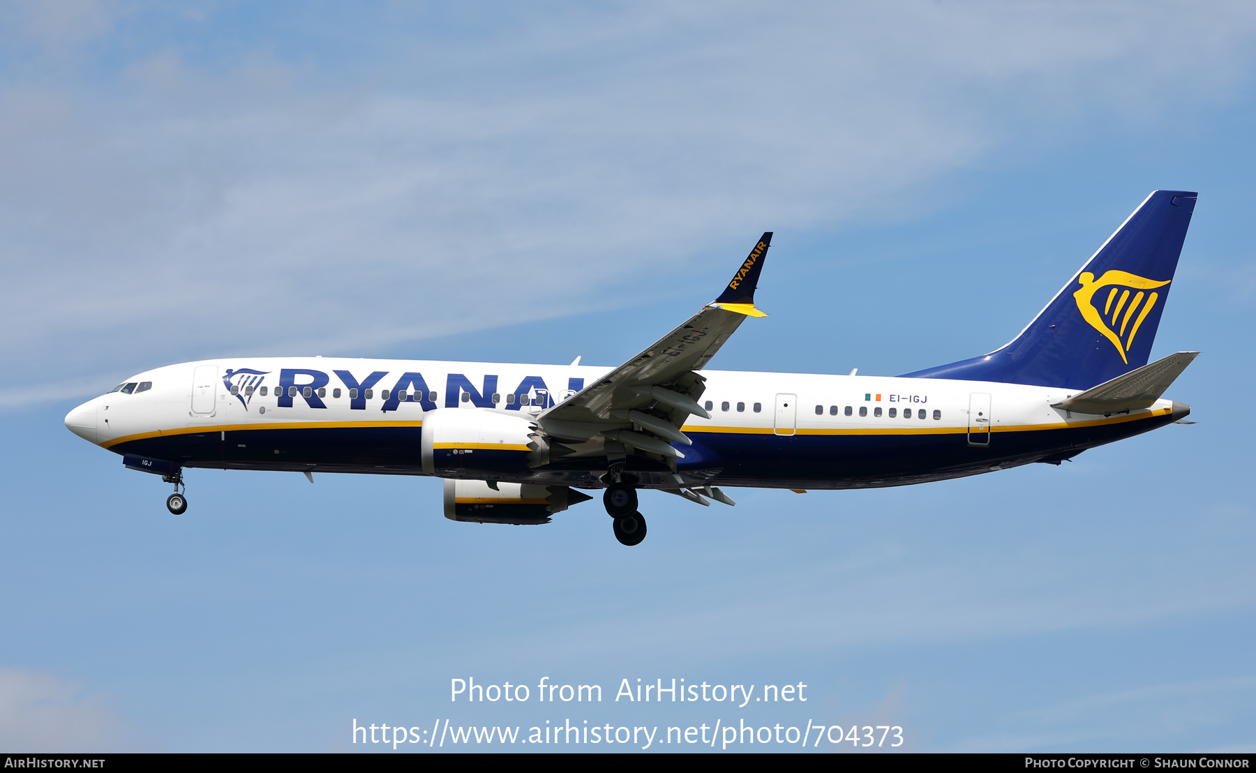 Aircraft Photo of EI-IGJ | Boeing 737-8200 Max 200 | Ryanair | AirHistory.net #704373