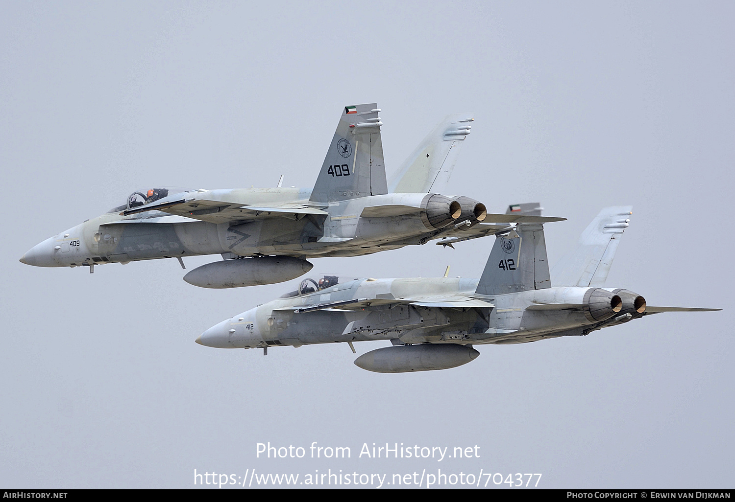 Aircraft Photo of 409 | McDonnell Douglas F/A-18C Hornet | Kuwait - Air Force | AirHistory.net #704377