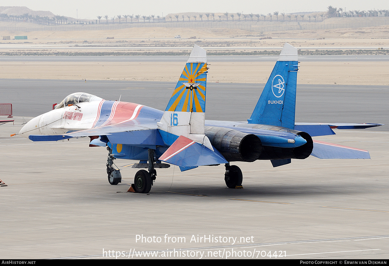 Aircraft Photo of 16 blue | Sukhoi Su-27 | Russia - Air Force | AirHistory.net #704421