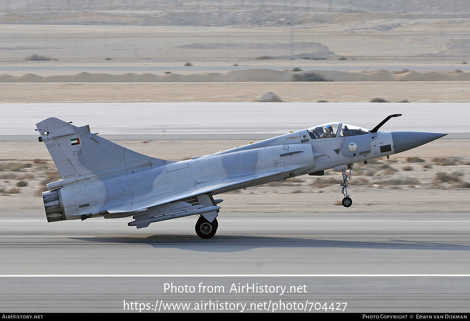 Aircraft Photo of 738 | Dassault Mirage 2000-9EAD | United Arab Emirates - Air Force | AirHistory.net #704427