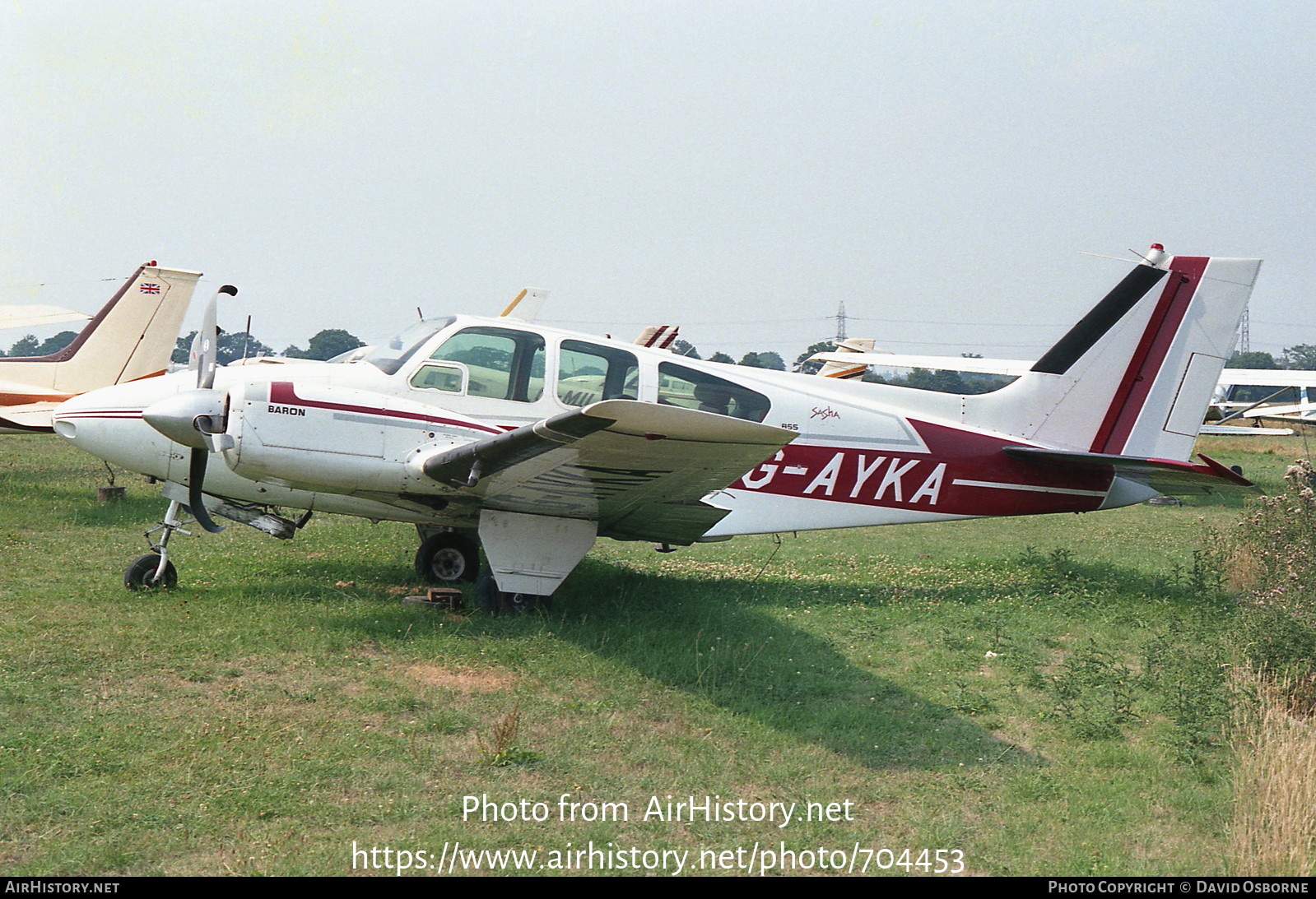 Aircraft Photo of G-AYKA | Beech B55A Baron (95-B55) | AirHistory.net #704453