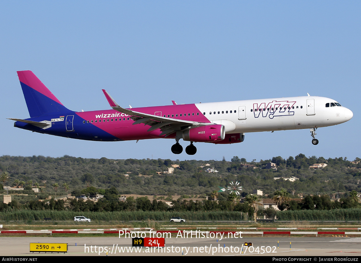 Aircraft Photo of HA-LTK | Airbus A321-231 | Wizz Air | AirHistory.net #704502