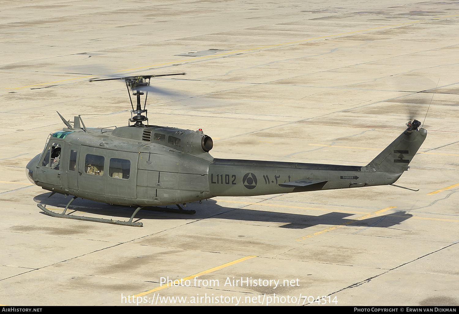 Aircraft Photo of L1102 | Bell UH-1H Iroquois | Lebanon - Air Force | AirHistory.net #704514