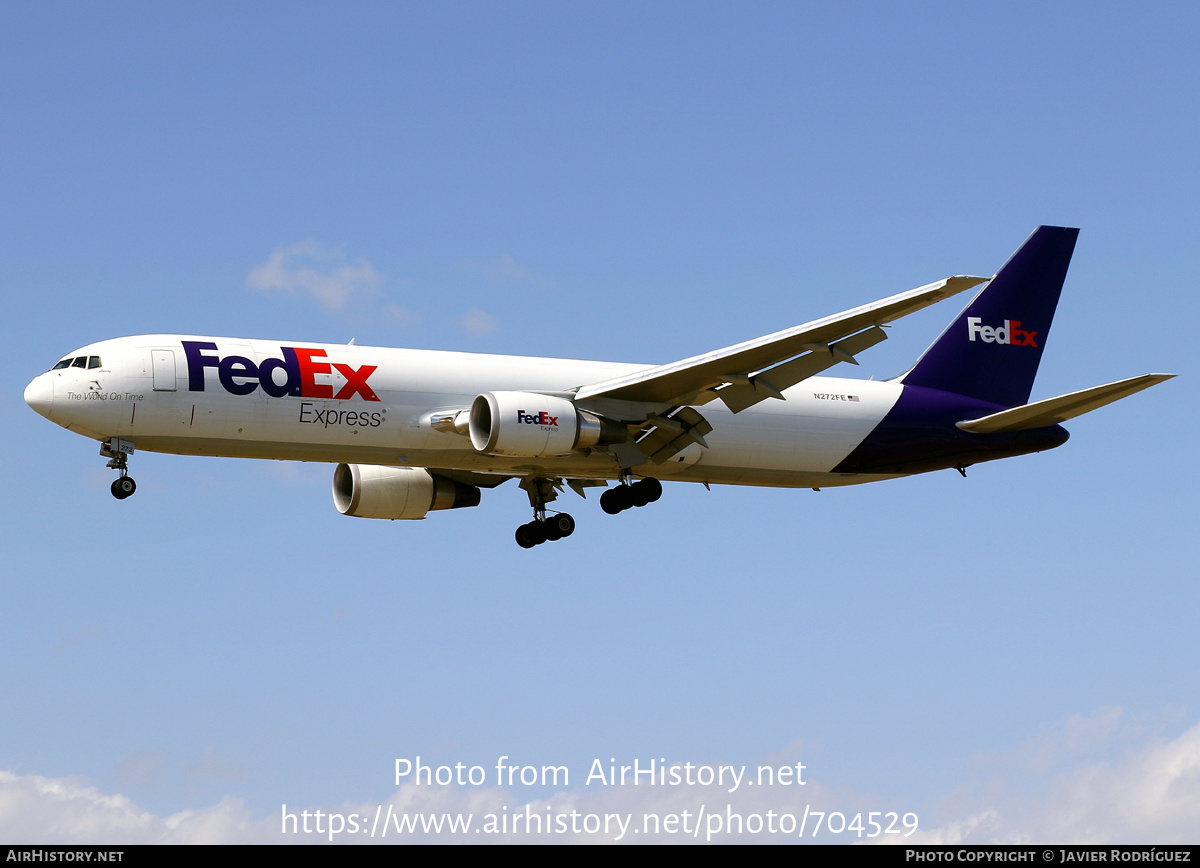 Aircraft Photo of N272FE | Boeing 767-300F | FedEx Express - Federal Express | AirHistory.net #704529