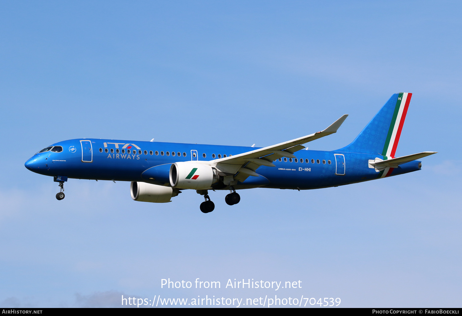 Aircraft Photo of EI-HHI | Airbus A220-371 (BD-500-1A11) | ITA Airways | AirHistory.net #704539