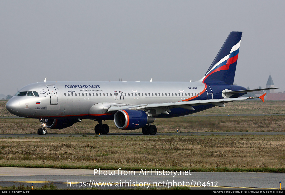 Aircraft Photo of VP-BWF | Airbus A320-214 | Aeroflot - Russian Airlines | AirHistory.net #704612